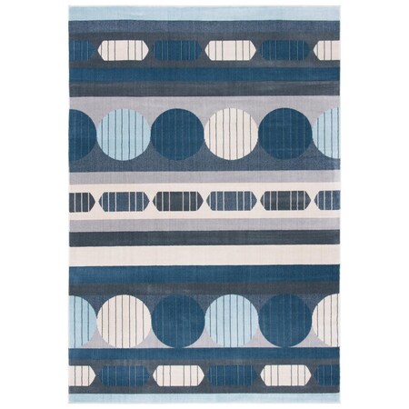 Safavieh 5 ft.-3 in. x 7 ft.-7 in. Orwell Contemporary Rectangle Rug, Grey & Blue ORW367G-5